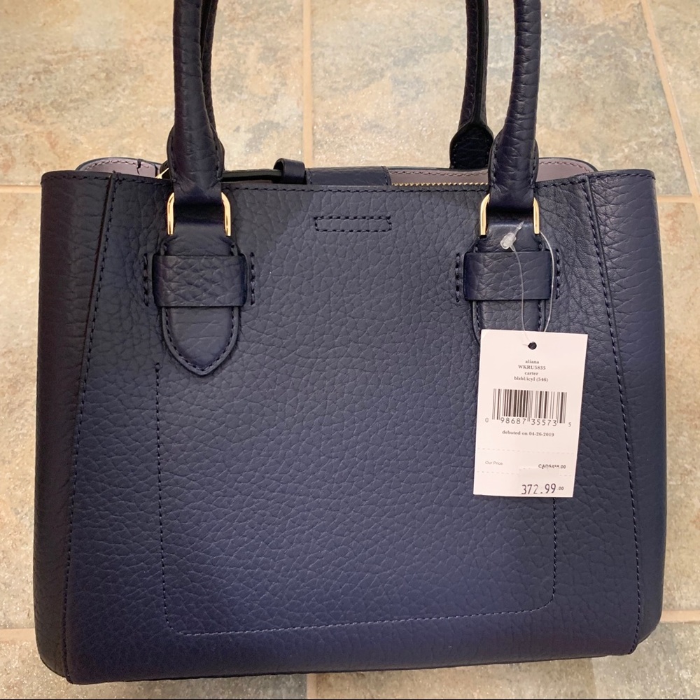 KATE SPADE ALIANA CARTER SATCHEL BAG BLAZER BLUE - Picture 3 of 8